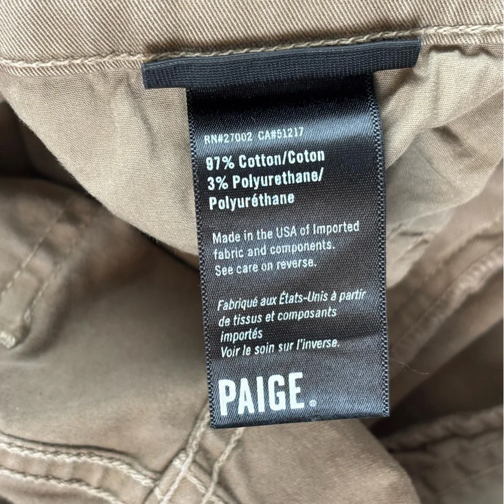 Paige Jeans Mens 34 Brown Normandie Straight Leg Made In USA 5 Pocket Denim